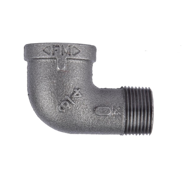 B & K STZ Industries 3/4 in. FIP each X 3/4 in. D MIP Black Malleable Iron 90 Degree Street Elbow 310UPSE90-34 - main